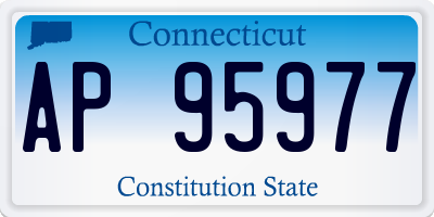 CT license plate AP95977