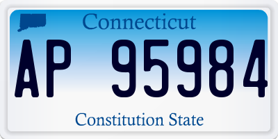 CT license plate AP95984