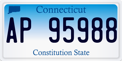 CT license plate AP95988