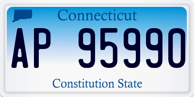 CT license plate AP95990