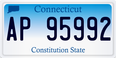 CT license plate AP95992