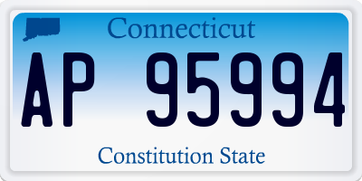 CT license plate AP95994