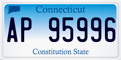 CT license plate AP95996