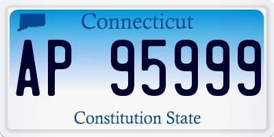 CT license plate AP95999