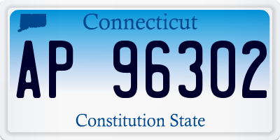 CT license plate AP96302