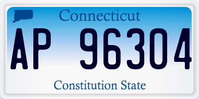 CT license plate AP96304