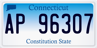 CT license plate AP96307