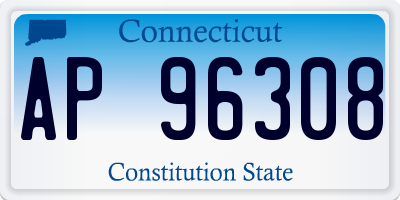 CT license plate AP96308