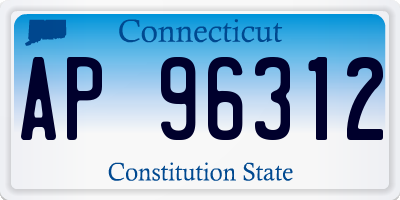 CT license plate AP96312