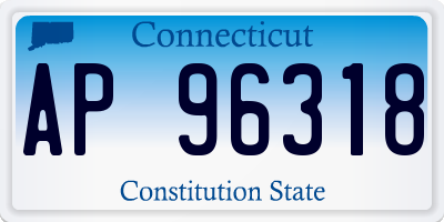 CT license plate AP96318