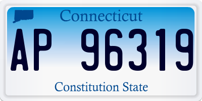 CT license plate AP96319