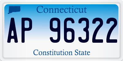 CT license plate AP96322