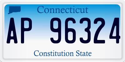 CT license plate AP96324