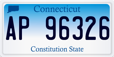 CT license plate AP96326