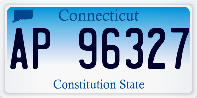 CT license plate AP96327