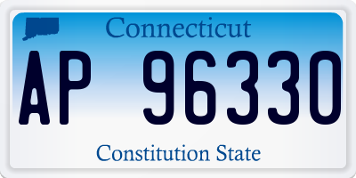 CT license plate AP96330