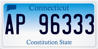 CT license plate AP96333