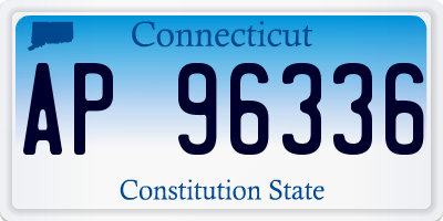 CT license plate AP96336