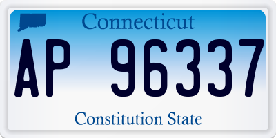 CT license plate AP96337