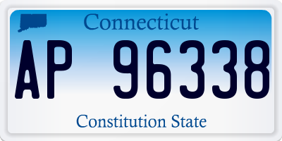 CT license plate AP96338