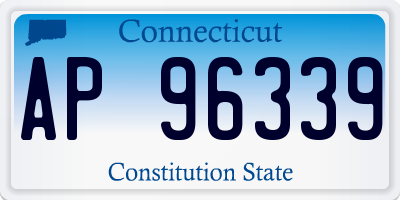 CT license plate AP96339