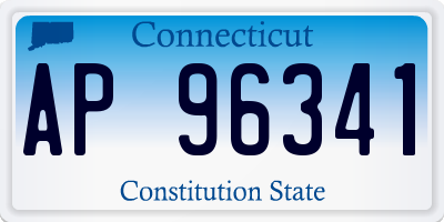 CT license plate AP96341