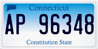 CT license plate AP96348