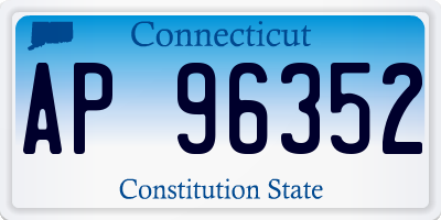 CT license plate AP96352