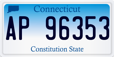 CT license plate AP96353