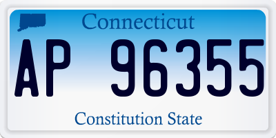 CT license plate AP96355