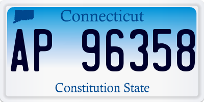 CT license plate AP96358