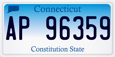 CT license plate AP96359