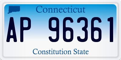 CT license plate AP96361