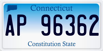 CT license plate AP96362