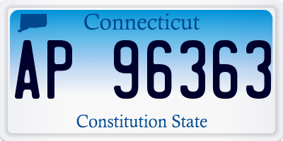 CT license plate AP96363