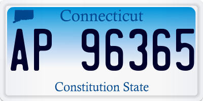 CT license plate AP96365