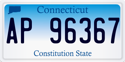 CT license plate AP96367