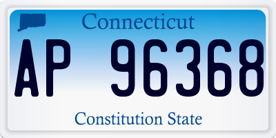 CT license plate AP96368