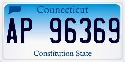 CT license plate AP96369