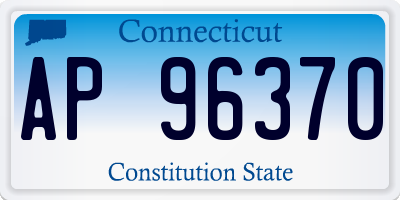 CT license plate AP96370