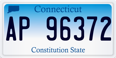 CT license plate AP96372