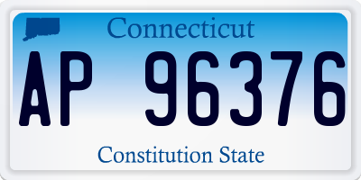 CT license plate AP96376