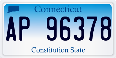 CT license plate AP96378