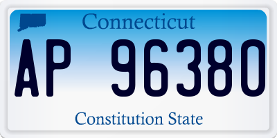 CT license plate AP96380