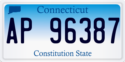 CT license plate AP96387