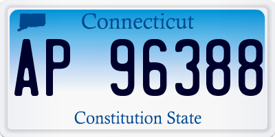 CT license plate AP96388