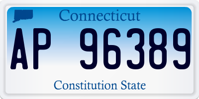 CT license plate AP96389