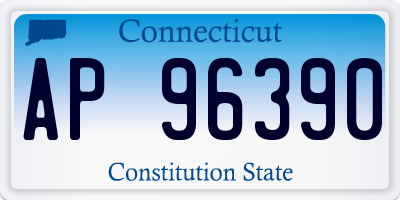 CT license plate AP96390