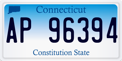 CT license plate AP96394