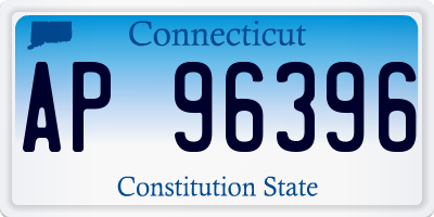 CT license plate AP96396